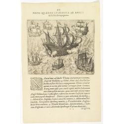 Navis Quaedam Lusitanica ab Anglis. . . (The English and Dutch attack a Portuguese ship )