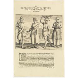 III. Repraesentatio Mullierum, et vestimentorum, Quibus Utuntur.