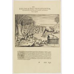 XII. Delineatio Venationum, quomodo Nimir um Omnis Generis feras capiant. (How the hunters catch animals: 1603-1604)