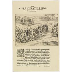 XXI. Repraesentatio Bellorum, Quae Aethiopes Invicem . . .