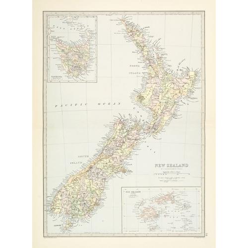 Old map image download for New Zealand.