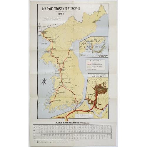 Old map image download for Map of Chosen (Korea)