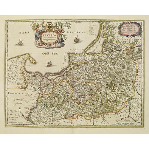 Old map image download for Prussia accurate descriptia a Gasparo Henneberg Erlichensi.