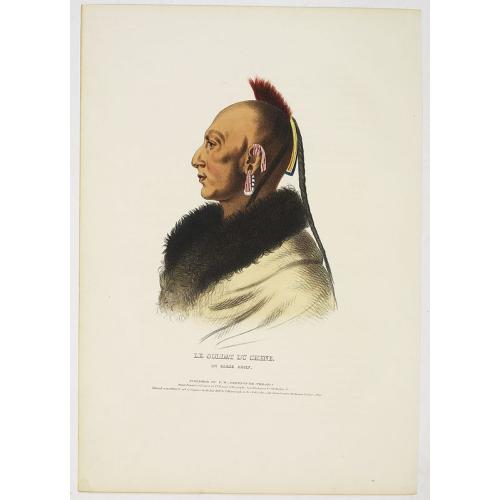 Old map image download for Le Soldat du Chene, an Osage Chief.
