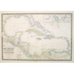 Carte générale des Iles Antilles, des iles et bancs de Bahama, des Etats-Unis . . .