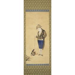 Hendrik Doeff and his dog.