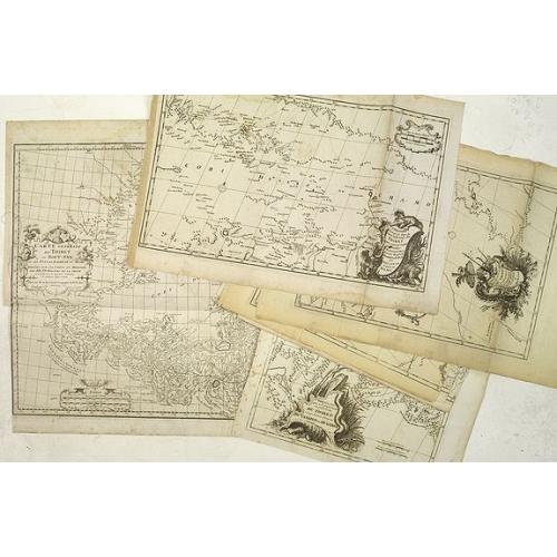 Old map image download for [10 Maps] Carte generale du Thibet ou Bout-Tan et des Pays de Kashgar et Hami Dress'ee sur les Cartes et Memoires des RR PP Jesuites de la Chine . . .