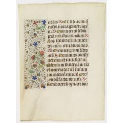 Leaf on vellum from a manuscript Book of Hours, use of Rome.