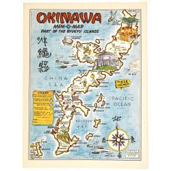 Okinawa mem-o-map part of the Ryukyu Islands.