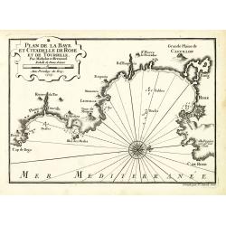 Plan de la Baye et Citadelle de Rose et de Tourrille.