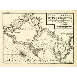 Image download for Plan de la Ville et Port d'Antibes.