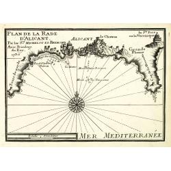 Plan de la Rade d'Alicant.