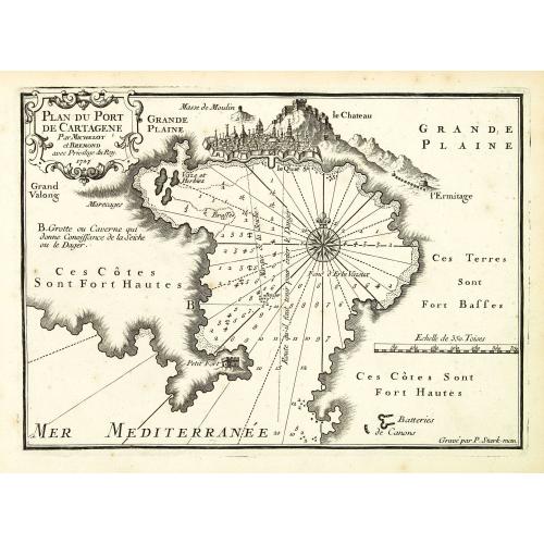 Old map image download for Plan du Port de Cartagène.