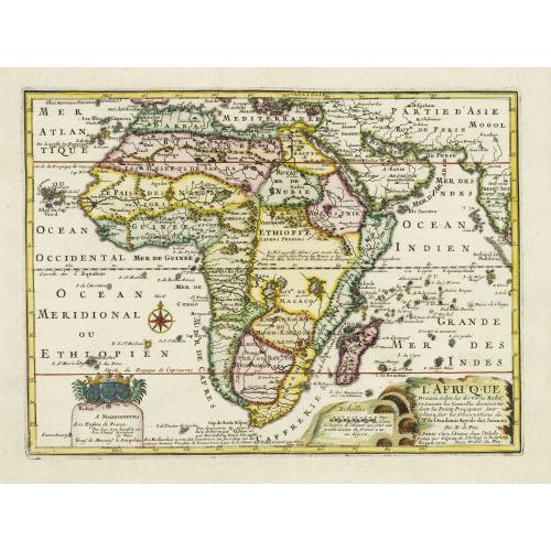 Old map image download for L'Afrique Dressée sur les Relat. Et Suivant les Nouvelles decouvertes . . .