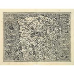 (Irlandiae Regnum - Northern part of Ireland)