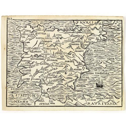 Old map image download for [ Spain and Portugal ]