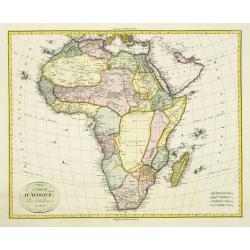 Carte d'Afrique. Par J.B. Poirson. An 1809