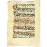 Leaf on vellum from a antiphonary.