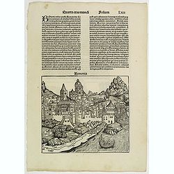 Quarta Etas Mundi. Folium. LXII. (with view of Bologna)