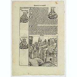Quarta Etas Mundi. Folium. LXII. (with view of Bologna)
