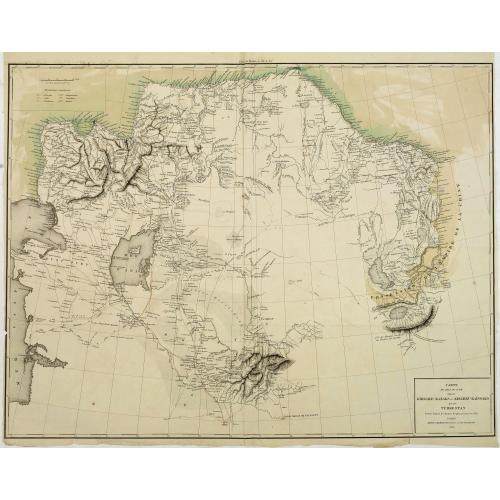 Carte du pays occupé par les Kirghiz-Kazaks ou Kirghiz-Kaïssaks. . .