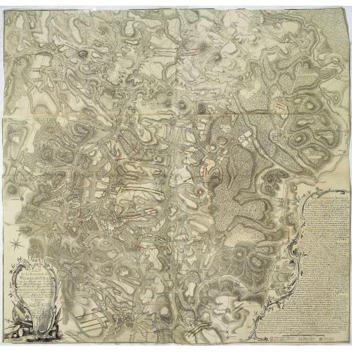 Old map image download for Plan de la Bataille de Wilhelmsthal donnée le 24 juin 1762. . .