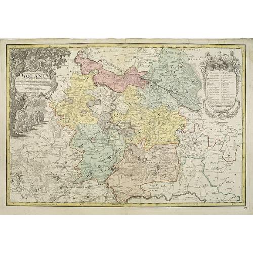 Old map image download for Principatus Silesiae Wolani in suos circulos . .