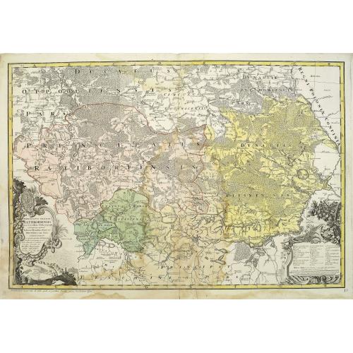 Old map image download for Principatus silesiae Rattiboriensis. . .