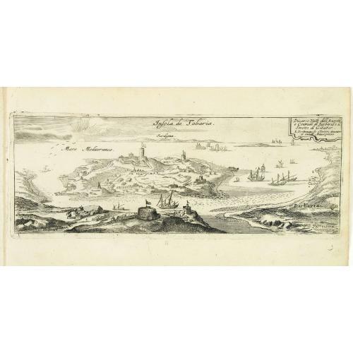 Old map image download for Insola de Tabaria.