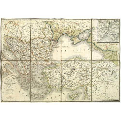 Old map image download for Carte de la turquie d'Europe et d'Asie. . .