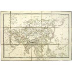 Carte physique et politique de l'Asie. Publiée pour la première fois en 1822 par J. GOUJON. Revue et augmentée par l'éditeur d'après de nouveaux matériaux.