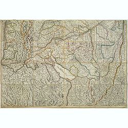 [No tittle] Folding map centered on the Bodensee, Zurichersee
