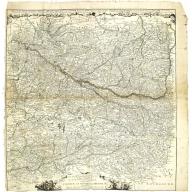 Carte particuliere d'une grande partie des estats situez sur le haut rhein et sur les rivieres qui si déchargent comme sont L'Alsace, la Souabe et la Lorraine,&c. . .
