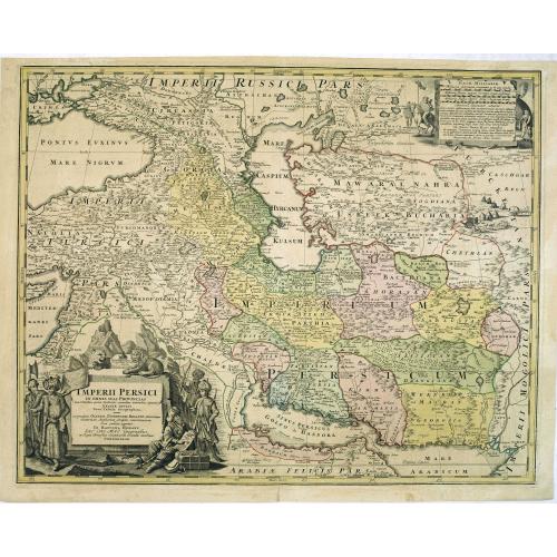 Old map image download for Imperii Persici in omnes suas Provincias . . . Exacte Divisi Nova Tabula Geographica. . .