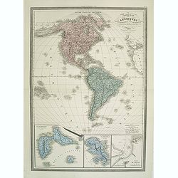 Nouvelle Carte des Ameriques Septentrionale et Meridionale 