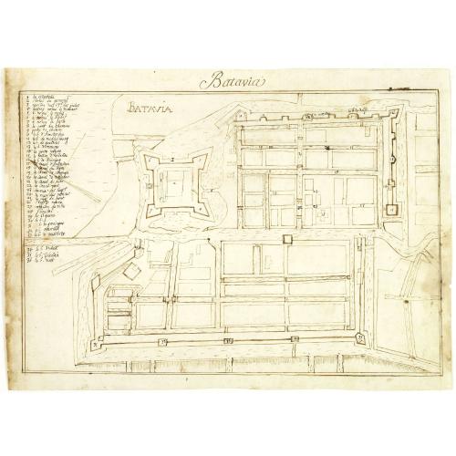 Old map image download for Batavia.