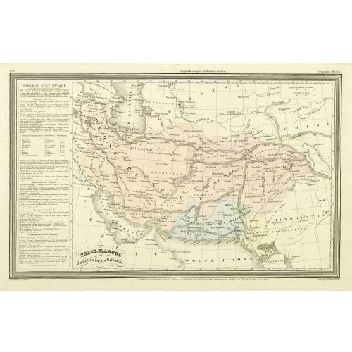 Old map image download for Perse, Kaboul et confédération des Beloutchi.