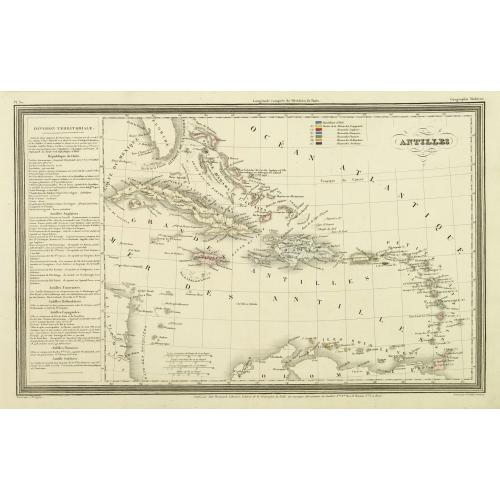 Old map image download for Antilles.