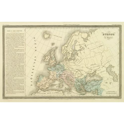 Old map image download for Europe après l'invasion des Barbares.