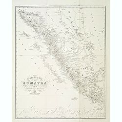 Carte de l'ile de Sumatra par le baron P.Melvill de Carnbee 1848. . .