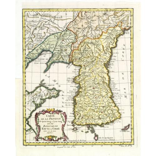 Carte de la province de Quan-tong, ou Lyau-tong et du Royaume de Kau-li. . .