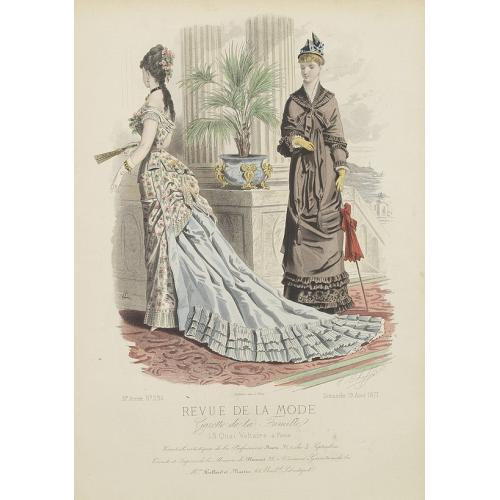 Old map image download for Paris fashion plate. (294)