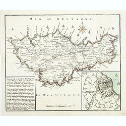 Accurate Carte des insul BelleIsle an der Mittägien Küste von Bretagne. . .