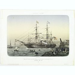 Image download for AFFAIRES D'ORIENT Départ des Grenadiers de la Garde Anglaise, à bord du Steamer transatlantique l'Orenoco. . .