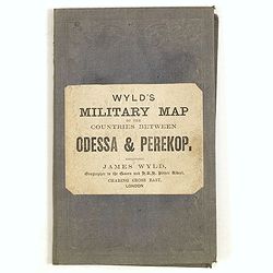 Military map of the countries between Odessa & Perekop with the stations of the Russian forces.