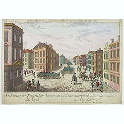 L\'entrée triumphale de troupes royales à Nouvelle York