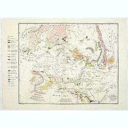 Sketch, to serve as a Basis for a Geological Map of European Russia, colored to show the connections of its Strata with those of the Surrounding Countries.