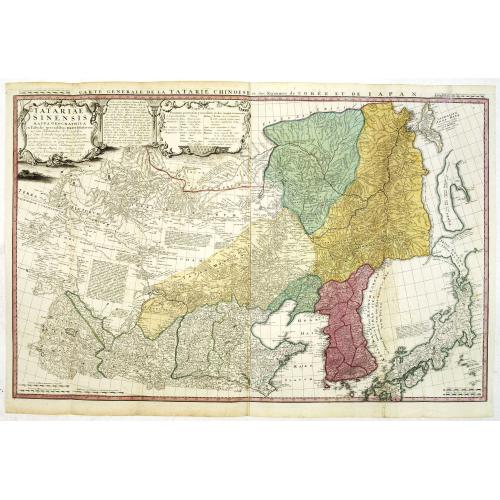 Old map image download for Tatariae Sinensis mappa Geographica. . .