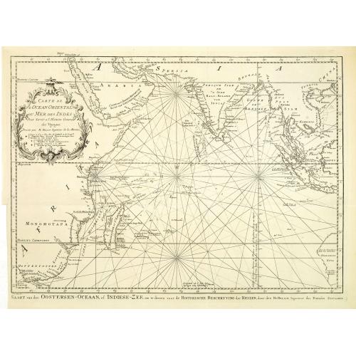 Carte de L'Ocean Oriental ou Mer des Indes..
