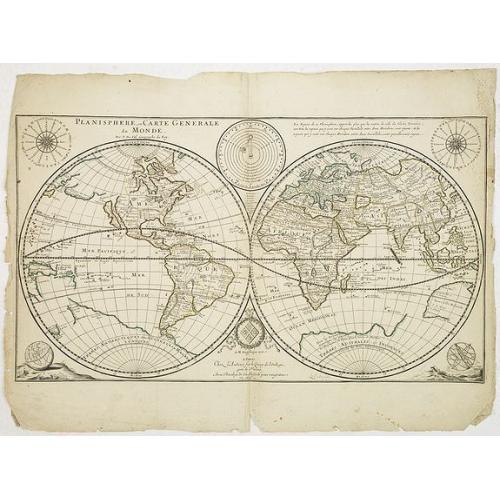 Old map image download for Planisphere, ou Carte Generale du Monde.